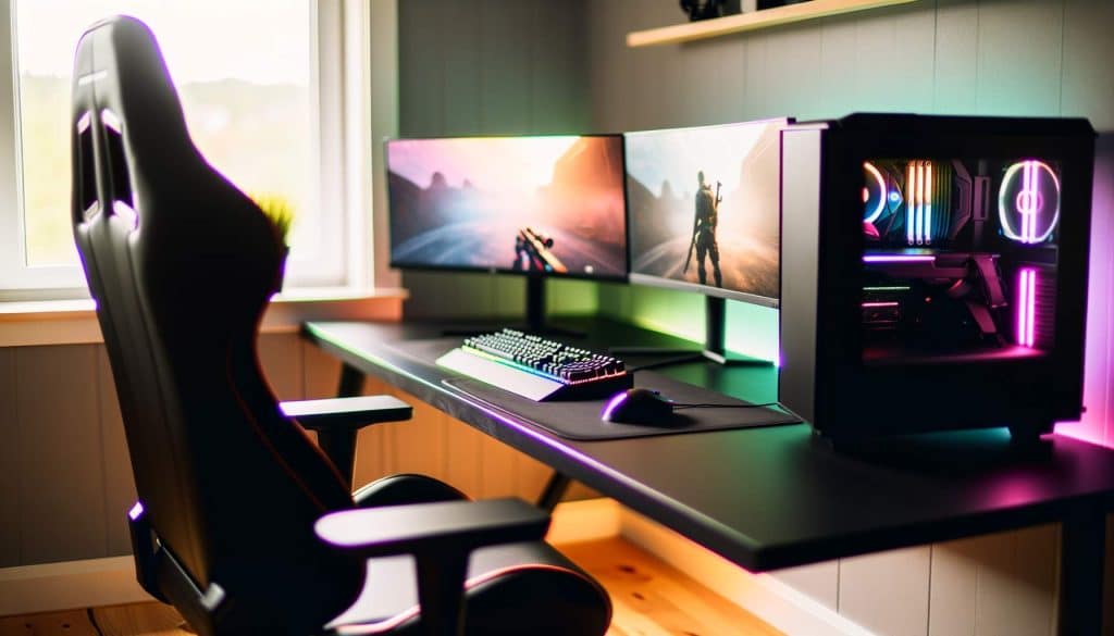 Bureau d'angle gamer : maximisez votre espace gaming